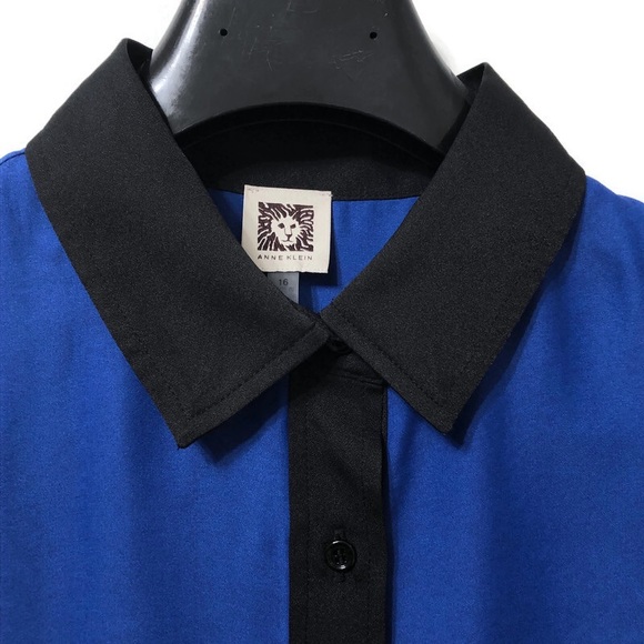 ANNE KLEIN | Multicolour Long Sleeve Blouse | Size 16 - Picture 7 of 16